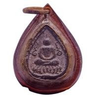 ราคา K511 พระกลีบบัว หลวงปู่ศุข วัดปากคลองมะขามเฒ่า เนื้อชินเลี่ยม กรอบพลาสติก โบราณ ขนาด 3x1.5 cm (42258222580)