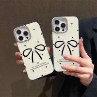 ราคา เคสโทรศัพท์สกรีนลายโบว์หรู กันกระแทก แบบนิ่ม สำหรับรุ่น 15 14 13 13PROMAX 12 PROMAX 11 XR 11Pro ทุกรุ่น #070018 (22765024121)