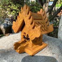 ราคา ศาลพระภูมิสีไม้สักจิ๋ว ไม้สัก ศาลตายาย ศาลเจ้าที่ บ้านทรงไทย บ้านเรือนไทย หลังเล็ก งานแกะสลัก (28273646143)