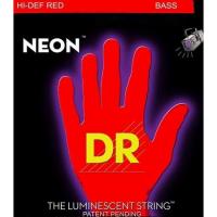 ราคา สายเบสเคลือบกันสนิมชนิดเรืองแสง 5-สาย DR Hi-Def Neon Red K3 Coated Bass Guitar Strings (13225737477)
