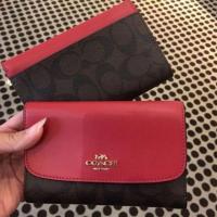ราคา Coach กระเป๋าสตางค์ 3พับ ใหม่แท้100% พร้อมส่ง (1754683731)