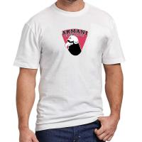 ราคา Armani เสื้อยืดลําลองกีฬาผู้ชายผู้หญิงสไตล์เดียวกัน Simple All-Match หลวมแขนสั้น 01 (29610445259)