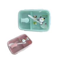 ราคา กล่องข้าว 2 ช่อง พลาสติกฝาใส กล่องใส่อาหาร ฝาล็อค ขนาดเล็ก ฟรีช้อนพลาสติก (19684101699)