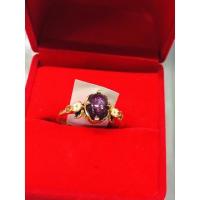 ราคา แหวนทับทิมแท้ ตัวเรือนเงินแท้เคลือบทอง24k ลงยาสุโขทัย (3540968790)