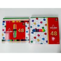 ราคา COLLEEN NEON สีไม้ ดินสอสีคอลลีน 24 แท่ง 48 สี / 48 สี 48 แท่ง นีออน (25861677658)