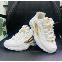 ราคา Fila ฟีร่ารองเท้าผ้าใบฟีล่า fila รองเท้ามือสอง สภาพดี เบอร์38 (23157826585)