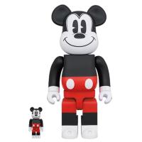 ราคา (ของแท้) Bearbrick Mickey Mouse (R&W 2020 Ver.) 400%+100% แบร์บริค Be@rbrick by Medicom Toy ของใหม่ มือ 1 (23150277162)