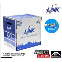 ราคา CAT6 UTP Cable (100m/BOX) Link' Cable UTP CAT6 100 Meter สายแลน มีกล่องลากสาย (11132648865)