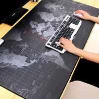 ราคา New Alitech World Map แผ่นรองเมาส์ เกมมิ่ง ขนาดใหญ่ 80 x30 CM แผ่นรองเมาส์ คีย์บอร์ด เกมเมอร์ ลายแผนที่โลก สีดำ (19303487192)