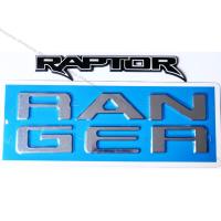 ราคา 2 ชิ้น โลโก้ใหญ่ RANGER สีเงิน ติดร่อง ฝากระโปรงท้าย + RAPTOR สีดำขอบบรอนซ์ สำหรับ ฟอร์ด เรนเจอร์ เน็กซ์เจน New Ford Nex (18392079006)