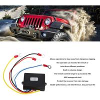 ราคา KIMISS Winch รีโมทไร้สาย, 12V 24V ไร้สาย Winch รีโมทคอนโทรลชุดตัวรับสัญญาณ Universal สําหรับรถบรรทุก ATV SUV 6RWD (43518081649)