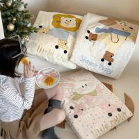 ราคา สไตล์เกาหลีการ์ตูนผ้าฝ้ายผ้ากอซสองชั้น Appliqué ผ้านวมเย็นผ้าฝ้ายแท้เครื่องปรับอากาศผ้านวมเด็กผ้านวมบาง + (26341182497)