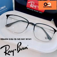 ราคา กรอบแว่นตา ขนาดใหญ่ Rayban RX 6494 แท้ ประกัน2ปีพร้อมเลนส์ ตัดแว่น สายตาสััน ยาว แว่นกรองแสง บลูบล็อก ออโต้ สั่งตัดสายตา (3994961079)