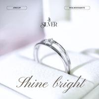 ราคา แหวนเพชรโมซาไนท์ เงินแท้ เพชรเม็ดกลาง 0.1 กะรัต (40859288337)