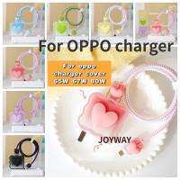 ราคา ที่ถนอมสายชาร์จ oppo ถนอมสายชาร์จ เคส ป้องกัน เคสสายชาร์จ oppo 65w/67w/80w ตัวป้องกันสายเคเบิล android เคสชาร์จ typec สําหรับ Oppo reno9 pro find x5 Q5 real me (22881503445)