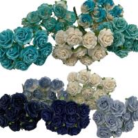 ราคา มะลิซ้อนเบอร์ 4 (2ซม/3/4 นิ้ว) สีโทนฟ้า น้ำเงืน ดอกไม้กระดาษสา ประดิษฐ์ งานแต่ง ทำมงกุฏดอกไม้ ทำเข็มกลัดวันแม่ Flowers (29925923770)