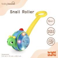 ราคา ของเล่นเด็ก ของเล่นหัดคลาย หอยทาก Bright Starts Snail Roller พร้อมด้ามจับ มีไฟและเสียงดนตรี เสริมสร้างพัฒนาการ (4021459387)