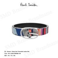 ราคา Paul Smith เข็มขัด รุ่น Women's 'Dusky Swirl' Reversible Leather Belt Code: W1A 5964 BSWREV 90 (44261822836)