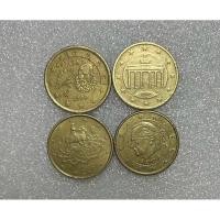 ราคา Set เหรียญต่างประเทศ เหรียญ 50 Euro Cent 4 เหรียญ ใช้แล้ว (42350542547)