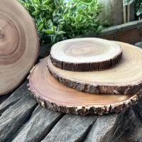 ราคา เขียงไม้ จานไม้มะม่วง ถาดไม้ 8ขนาด จานไม้ เขียงติดเปลือกไม้ จานไม้ ติดเปลือกธรรมชาติ รูปทรง สี ตามธรรมชาติ ลายไม้สวย (27610772570)