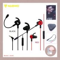 ราคา หูฟังเกมมิ่ง In-Ear ขนาดพกพา ของแท้ Nubwo In-ear Gaming Earphones X100 (5241957085)