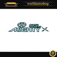 ราคา สติ๊กเกอร์ Sticker SGL MIGHTY X สี Black Hilux Mighty X Toyota 2, 4 ประตู ปี1996 - 1999 (3977507045)