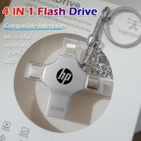 ราคา Hewlett-packard แฟลชไดรฟ์ usb c 256GB 512GB 4 in 1 usb 3.0 128GB 32GB 64GB 1TB สําหรับ iPad pro Samsung iPhone 14 pro max 13 12 11 xs (17395178184)