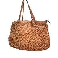 ราคา Italian woven กระเป๋าถือผู้ชาย ผู้หญิง กระเป๋าหนังแท้มือสอง กระเป๋าหนังสาน หนังสาน men woven leather handbag (28124317911)