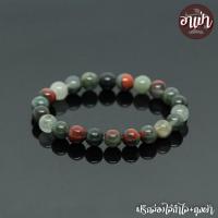 ราคา หินบลัดสโตน หินเลือด Bloodstone ขนาด 8 มิล หินแท้ 100% ช่วยสร้างความสมดุลของร่างกาย กระตุ้นให้เกิดความกล้าหาญ หินสีเขียว (5304073931)