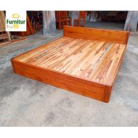 ราคา Furnitur99 เตียงนอนไม้สักแท้ สไตล์โมเดิร์น รุ่นขาทึบ สีไม้สัก เตียงนอน เตียงนอน 6 ฟุต เตียงนอน 5 ฟุต (7539629421)