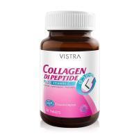 ราคา Vistra Collagen Dipeptide 1000mg Plus Vitamin C 30 Tablets วิสทร้า ผลิตภัณฑ์เสริมอาหารคอลลาเจน ไดเปปไทด์ (25926247961)