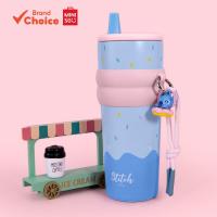 ราคา MINISO ชุดแก้วดื่มสองชั้นลายโดนัททนทาน 800มล. (7.2ซม.×24.5ซม.) ใส่หลอดแก้วน้ําได้、หลอดสําหรับเด็ก、ฝาครอบหลอด (26441635714)