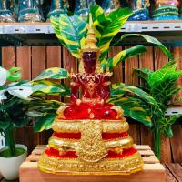 ราคา MOL[S8]พระแก้วมรกต พระครูบ้านคู่เมือง ฤดูแดง สีแดง ขนาดงานหน้าตัก 9 นิ้ว สูง 16 นิ้ว วัสดุทำจากเนื้อเรซิ่นอย่างดี บูชาเป (23146851599)