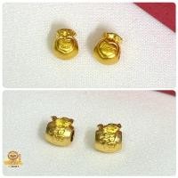 ราคา ชาร์มถุงทอง ขนาด 0.08-0.1 กรัม ทองคำแท้ 99.9 มีใบรับประกันทองแท้ (2759000701)