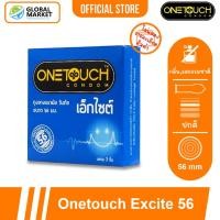 ราคา Onetouch Excite 56 Condom กล่องเล็ก 3 ชิ้น ถุงยางอนามัย วันทัช เอ็กไซต์ 56 ผิวเรียบ ไซส์ใหญ่ ขนาดใหญ่ ขนาด 56 มม. (16567327063)
