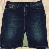 ราคา MC Jeans Lady กระโปรงยีนส์ ทรงสอบประมาณเข่า size M (1305315931)