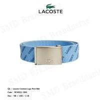 ราคา Lacoste เข็มขัด รุ่น Lacoste Contrast Logo Print Belt Code: RC4031 G04 (19293444808)