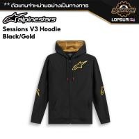 ราคา เสื้อ เสื้อฮู้ด Alpinestars Sessions V3 Hoodie Black/Gold ของแท้ 100%✅ (26760999866)