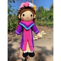 ราคา ตุ๊กตา รับปริญญาบัตร สูว15นิ้ว งานถักไหมพรม (27480238129)