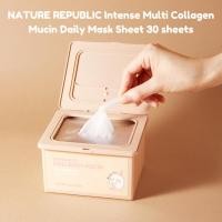 ราคา #พร้อมส่ง# NATURE REPUBLIC Intense Multi Collagen Mucin Daily Mask Sheet 30 sheets (18687488930)