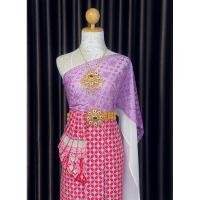 ราคา ชุดสไบไทย ชุดไทยสวยๆ ชุดไทย ผ้าไทย ออเจ้า (24286176405)