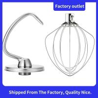 ราคา Mixers อุปกรณ์เสริม K45WW Wire Whip K45DH Dough Hook สิ่งที่แนบมาสําหรับ 4.5-5Q สําหรับ Kitchenaid Tilt-Head Stand Mixer สิ่งที่แนบมาทนทาน (27459214535)