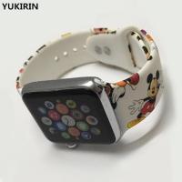 ราคา YUKIRIN Cartoon Mickey mouse Silicone Sport band for Apple Watch 1/2/3/4 size 38/40,42/44 mm (1751777453)