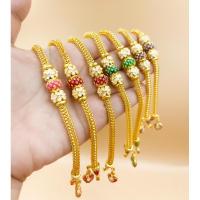 ราคา สร้อยข้อมือหกเสาลงยา 2บาท งานสวย เหมือนแท้ ไม่ลอก ไม่ดำ บริการเก็บเงินปลายทาง (23865942839)