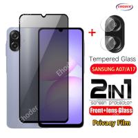 ราคา SAMSUNG ความเป็นส่วนตัวกระจกนิรภัยสําหรับSamsung Galaxy A07 A17 4G 5G 2025 ป้องกันหน้าจอสําหรับSamsungA07 SamsungA17 GalaxyA07 GalaxyA17 เลนส์กล้องFlim (41667462710)