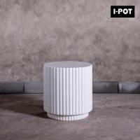 ราคา I-POT สตูลที่นั่ง โต๊ะกลาง หินขัดแท้ไฟเบอร์ซีเมนต์รุ่นGROOVEขนาด ก.38 ย.38 ส.40 ซม. (23555215503)