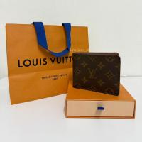 ราคา กระเป๋าสตางค์ LV แท้100% มือสอง สภาพดี Louis Vuitton รุ่น MULTIPLE ลายMonogram ปี 2023 รหัสรุ่น M60895 (42567321664)