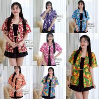 ราคา (ขายดี)Mipz เสื้อลายดอก ใส่ได้ทั้งหญิงชาย เสื้อลายดอกสงกรานต์ เสื้อฮาวายลายดอก (27726721240)