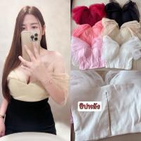 ราคา เสื้อปาดไหล่สายผ้ามุ้งอกเสริมฟอง (27680053968)