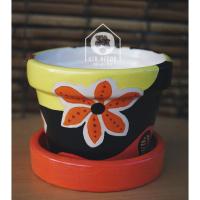 ราคา กระถางดินดิบ 4นิ้ว เพ้นท์ลายแฮนด์เมด ( มีลายละใบเท่านั้น ) (6024217371)